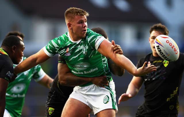 Harry Rushton appeared for Ireland at the Rugby League World Cup (Photo by Michael Steele/Getty Images)
