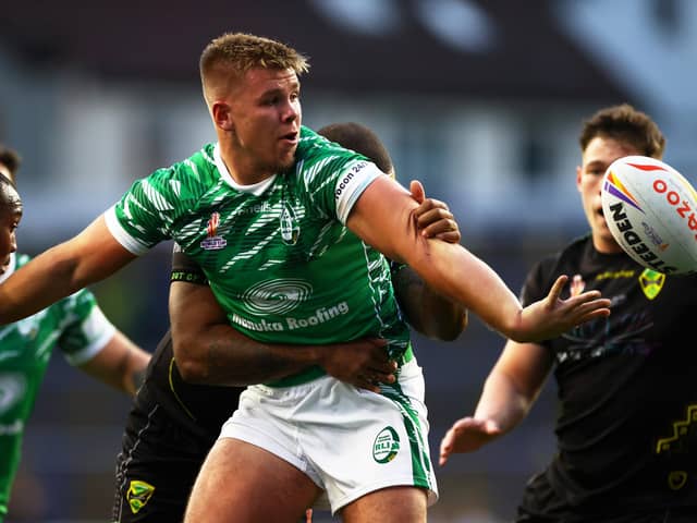 Harry Rushton appeared for Ireland at the Rugby League World Cup (Photo by Michael Steele/Getty Images)