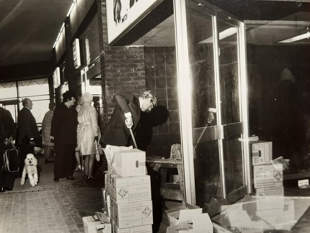 This was the opening day and the shops were still getting ready to open