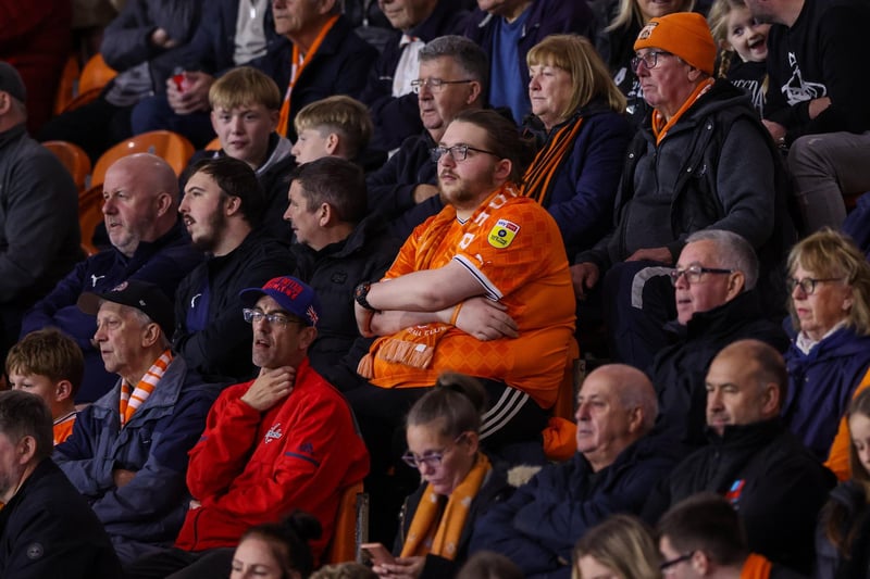 Seasiders supporters got behind their side in the EFL Trophy tie at Bloomfield Road.