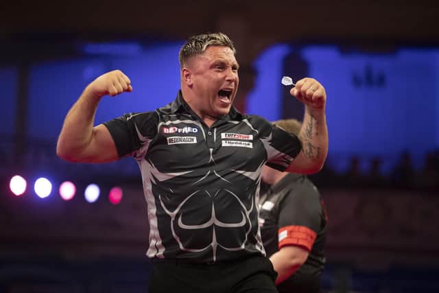 Gerwen Price will be in action on the opening night at Winter Gardens (photo:Tim Abell)