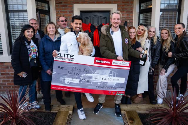 Max Fox has won a £425,000 dream home in an Elite Competitions raffle