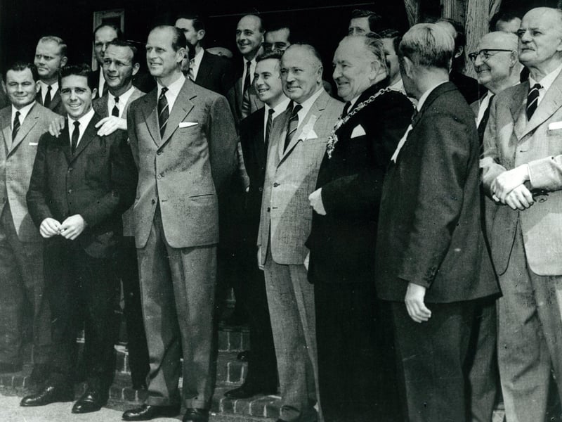 Duke of Edinburgh with some of the worlds best golfers at Blackpool North Shore in 1963