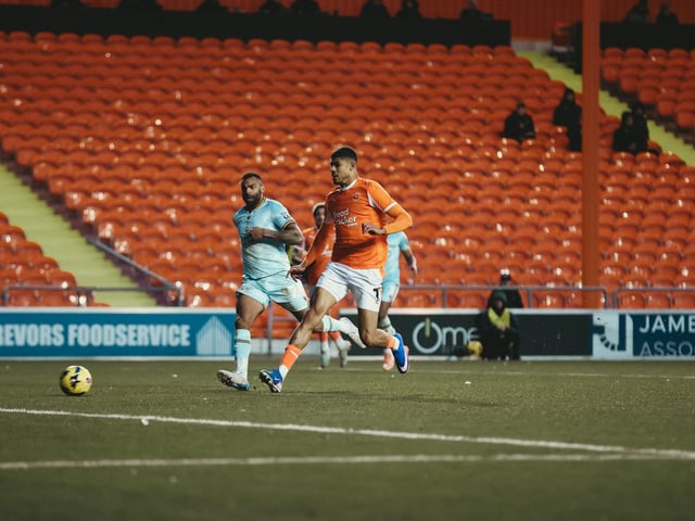 Blackpool took on Bradford City at Bloomfield Road.