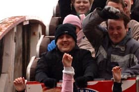 Peter Kay at the Blackpool Pleasure Beach in 2005