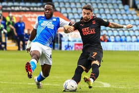 Owen Dale's last appearance for Blackpool was at Peterborough United on the final day of last season