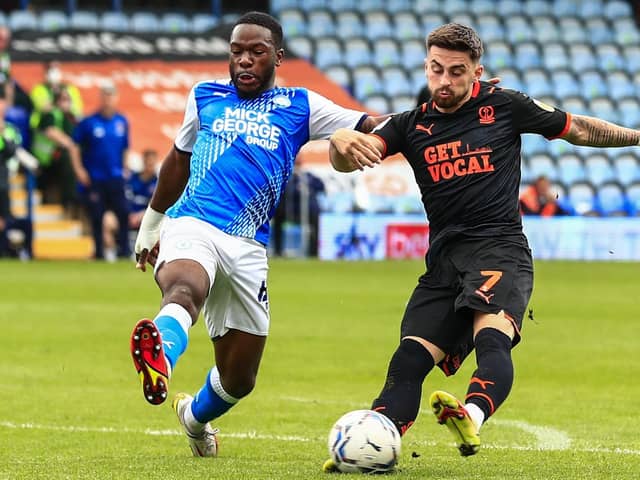 Owen Dale's last appearance for Blackpool was at Peterborough United on the final day of last season