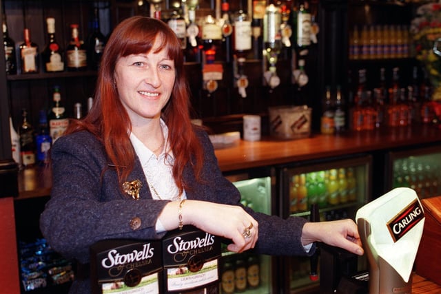 Yvonne Gillies licensee at the Oxford pub on Oxford Square which has just been refurbished