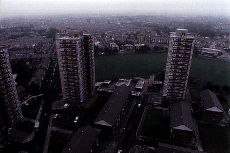Aerial View of Queens Park Estate in 1996