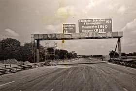 This was in 1975 and the caption on the back reads 'Approaching the Broughton 'interchange' '