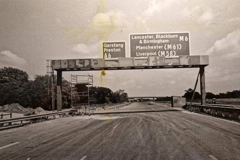 This was in 1975 and the caption on the back reads 'Approaching the Broughton 'interchange' '