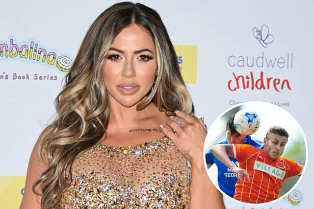 Holly Hagan and inset, husband Jacob Blyth