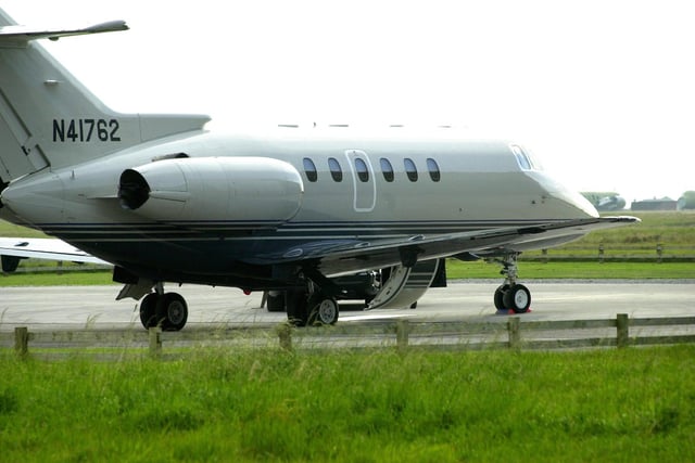 The Clinton jet at Blackpool Airport