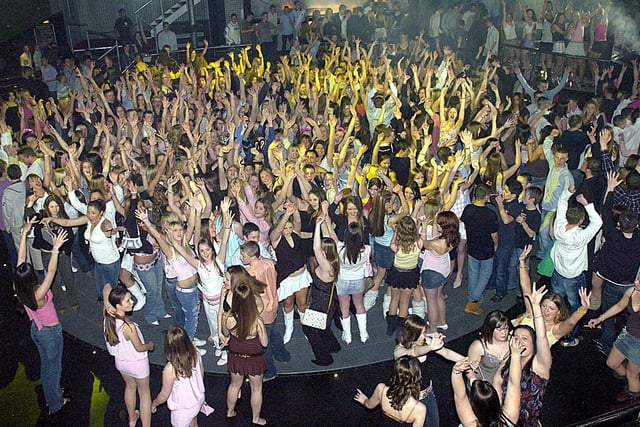 A crowded floor as the night starts for an Easter event for teenagers - were you there? This was in 2005