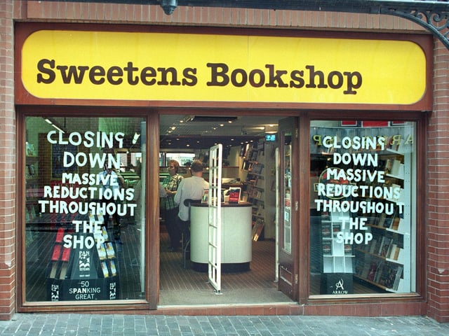 Remember Sweetens Bookshop in the town centre? It closed down in 1997