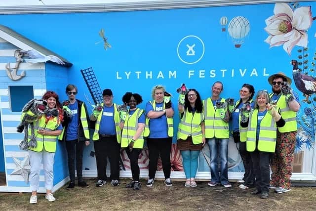 Collectors from the Disability First charity at Lytham Festival
