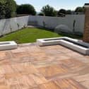 Rainbow paving is expected to flourish across gardens in 2024. Photo: Paving Shopper
