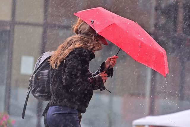 A yellow warning forwind and rain has been put in place.
