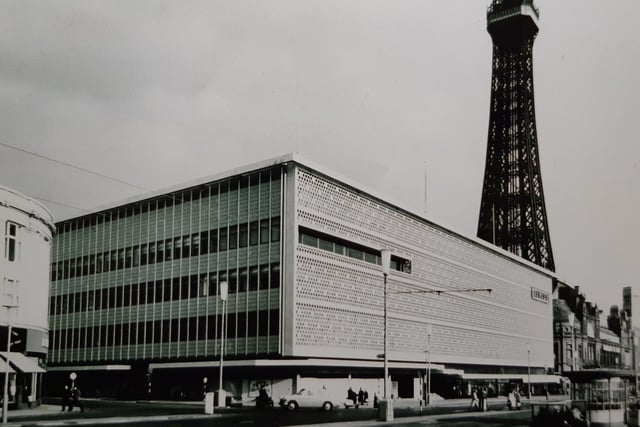 A view of the iconic Lewis's store on Blackpool seafront