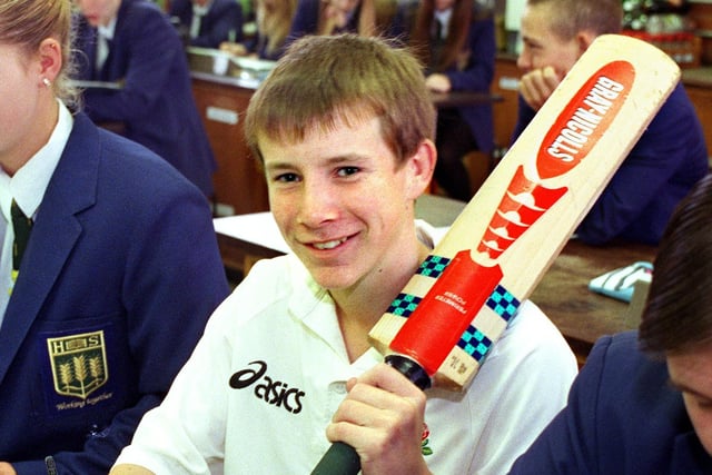 13 year old Steven Croft who was the youngest player in the Northern Cricket League in 1998