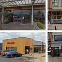From top left clockwise: Nando's in Deepdale Retail Park, on Market Place in Preston, Church Street in Blackpool and in Squires Gate.