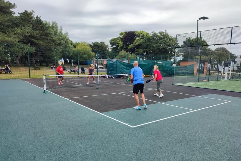 The pickleball court at Lowther Gardens in Lytham St Annes