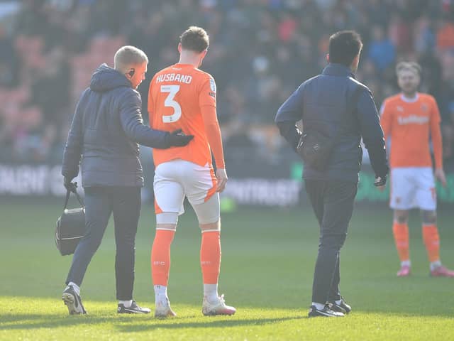 James Husband is among Blackpool's injured players