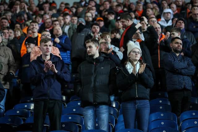 Blackpool fans travelled in their numbers to Ewood Park but were left disappointed once again