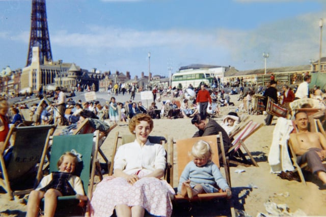 A fabulous scene of holidaymakers on our wonderful beach in 1960
