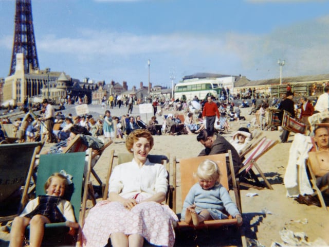 A fabulous scene of holidaymakers on our wonderful beach in 1960