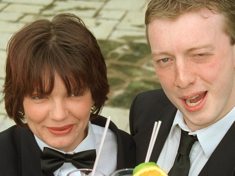Samantha Hammond of Heaven and Hell Club and Philip Coughlan of the Counting House, took part in a cocktail competition in 1999