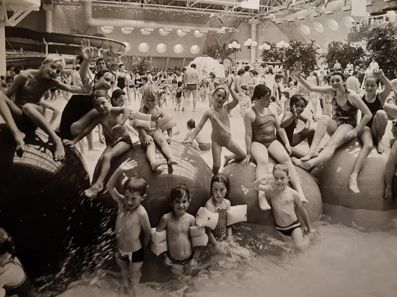 There's no date on this photo but looks late 1980s. A great, fun scene