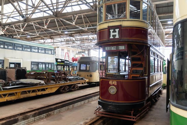 Vintage trams are among the treasures at Tramtown. Photo: Kelvin Stuttard