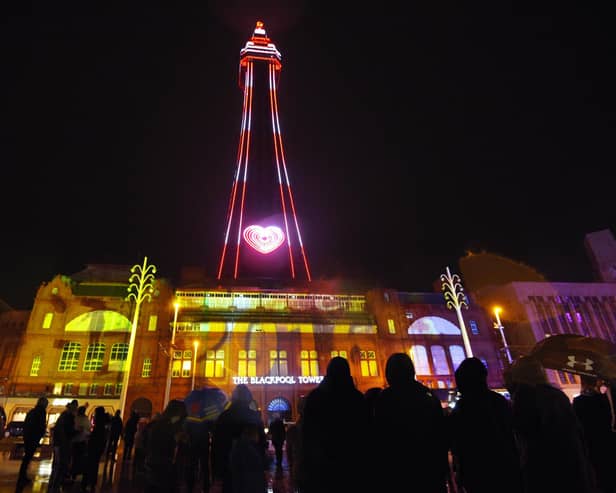 Blackpool Tower will be lit up red and white to mark The Gazette's 150th anniversary