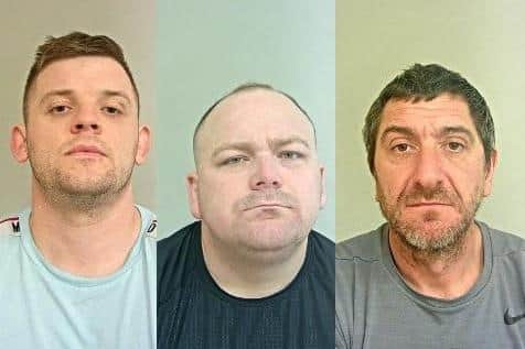 Nicholas Waine (pictured left), Stephen Sumner (pictured middle) and Simon Shaw (pictured right). (Credit: Lancashire Police)