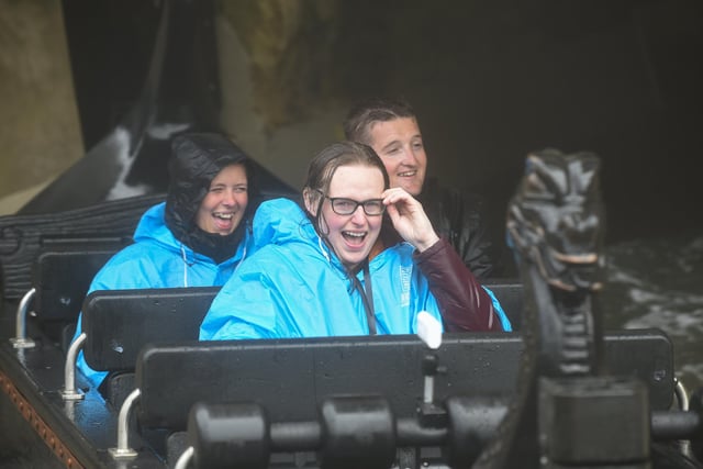 Media day for the newly reopened Valhalla ride at Blackpool Pleasure Beach. Pictured is Gazette reporter Lucinda Herbert.