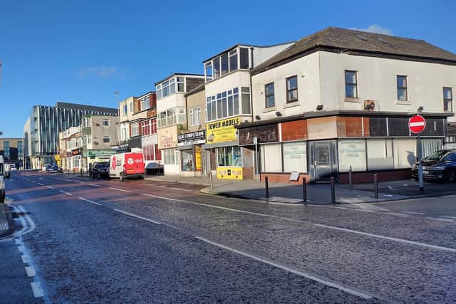 Cookson Street, looking towards the Talbot Gateway.