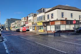 Cookson Street, looking towards the Talbot Gateway.