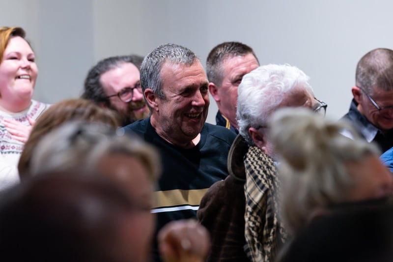 Audience members enjoy a light moment at the Hustings event for the Blackpool South election candidates held at Blackpool Cricket Club. Photo: Kelvin Lister-Stuttard