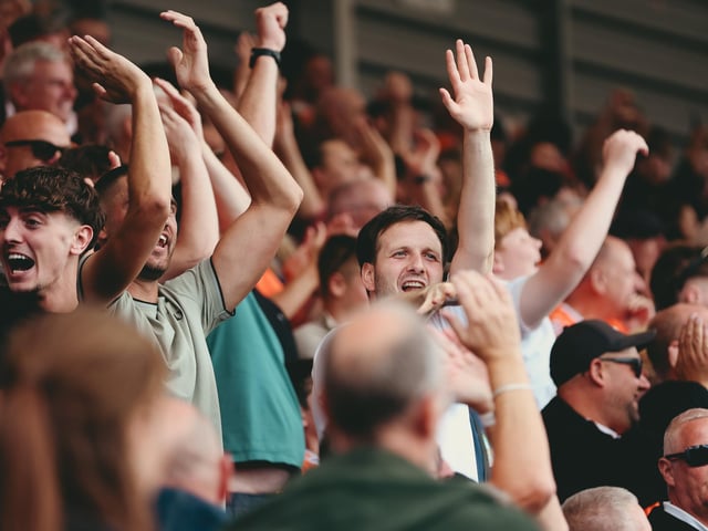 Seasiders supporters packed out the away end at Stockport.