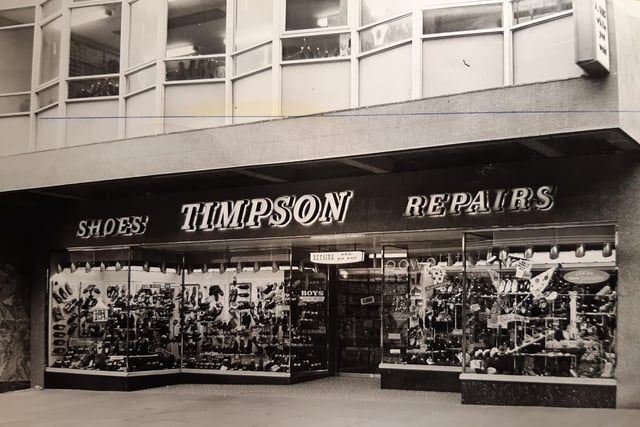 Timpsons Shoes, in Church Street had a new frontage in this scene which goes way back to 1964