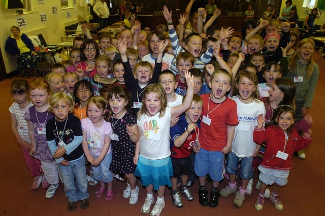 Youngsters at the children's holiday club at the Garstang Free Methodist church