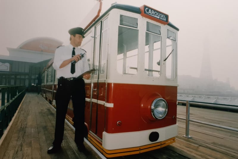 Did you ever ride the tram on North Pier? This was in the 1990s