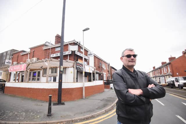Nick Lowe from The Talbot is fed up with repeated vandalism at the property next door