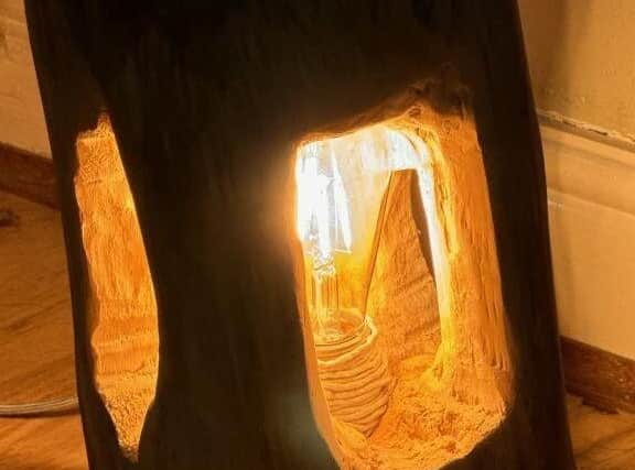 The finished lamp