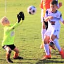 Under-10 Blackpool and District Youth League action between YMCA Tigers and BJFF Phantoms