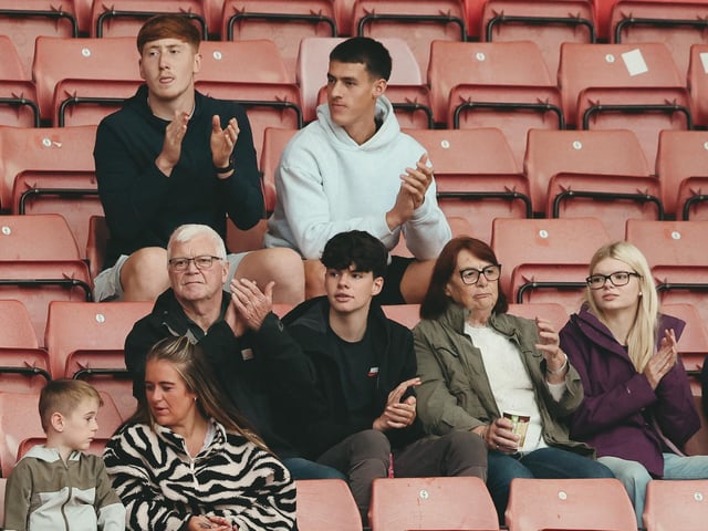 Seasiders supporters made the midweek trip to Oakwell.