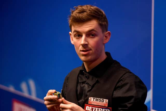 James Cahill enters qualifying for the Cazoo World Snooker Championship on Thursday Picture:George Wood/Getty Images