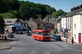 A vintage bus in Heysham Village.