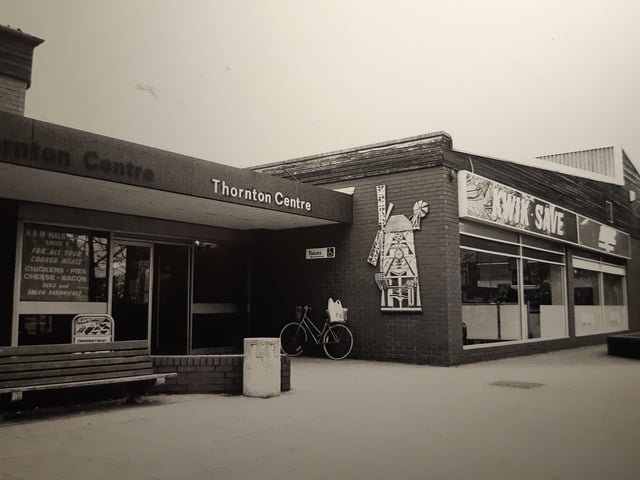 This photo was taken in 1988 as Thornton Shopping Centre went under the hammer for £850,000